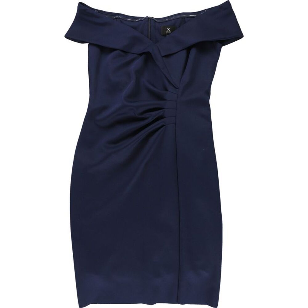 XSCAPE Womens Runched Back Bodycon Dress, NWT